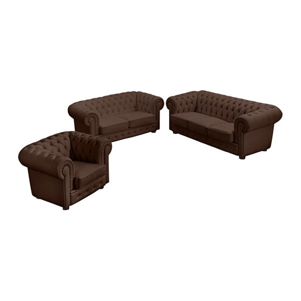 Brūns mākslīgās ādas dīvāns Max Winzer Bridgeport, 172 cm-image-1