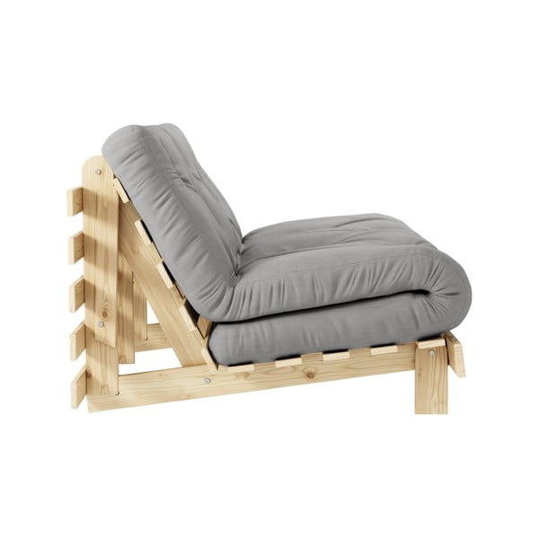 Pelēks izvelkamais dīvāns 140 cm Roots – Karup Design-image-4