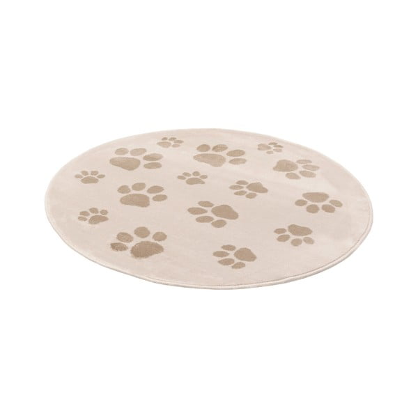 Bēšs bērnu paklājs ø120 cm Paws Light Beige – FD-image-4