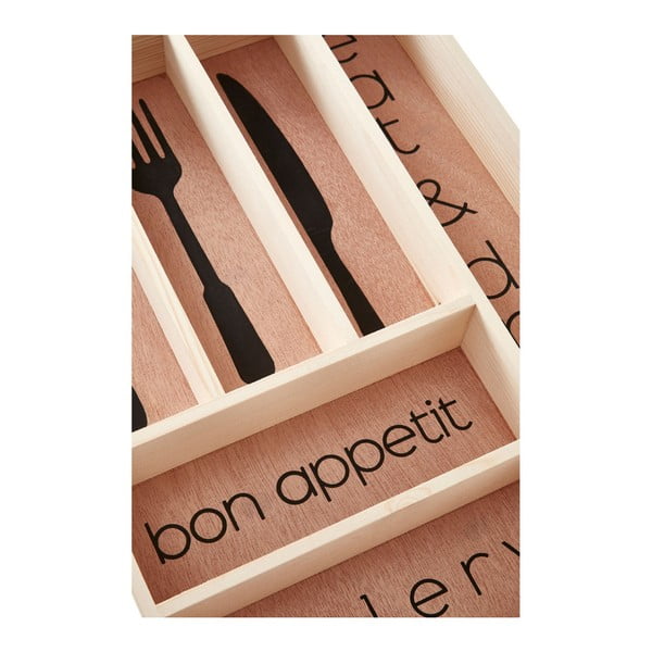 Dabīga toņa koka galda piederumu organizators 30 x 42 cm Bessan – Premier Housewares-image-3