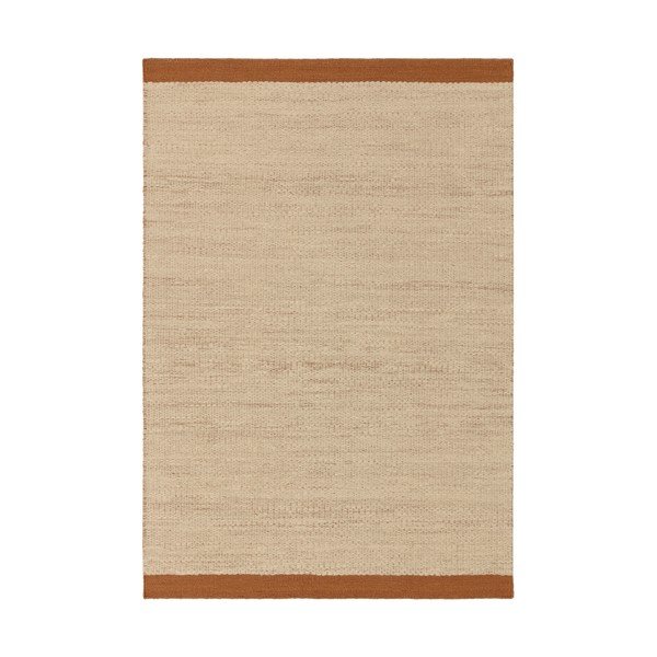 Krēmkrāsas/terakotas oranžs ar rokām darināts vilnas paklājs 200x290 cm Lima Rust – Asiatic Carpets