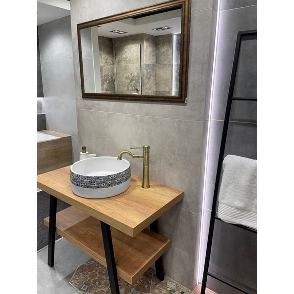 Balta keramikas apaļa izlietne ø 41 cm Priori – Sapho-image-2