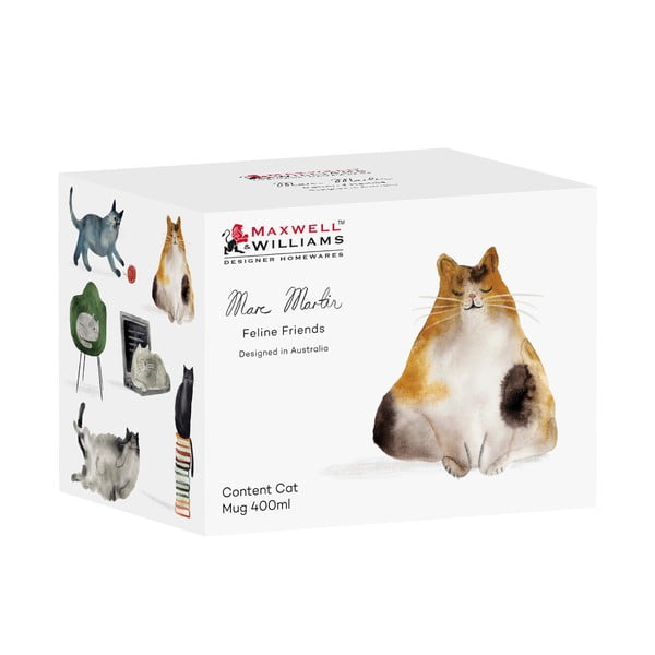 Balta porcelāna krūze 400 ml Best Feline Friends – Maxwell & Williams-image-2