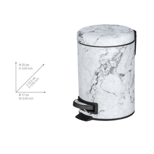 Atkritumu tvertne ar pedāli Wenko Onyx, 3 l-image-3