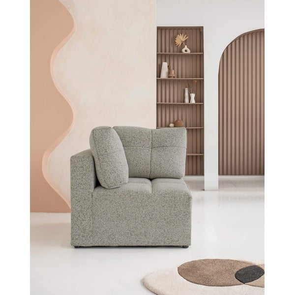 Gaiši brūna modulārā dīvāna daļa Lulu – Miuform-image-2