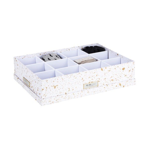 Zelta un balta uzglabāšanas kaste ar nodalījumiem Bigso Box of Sweden Jakob-image-2