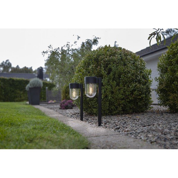 2 āra LED lampu komplekts ar saules baterijām Star Trading Cupolai, augstums 30 cm-image-2