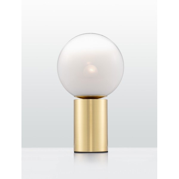 Balta/zelta krāsas stikla galda lampa (augstums 35,5 cm) Vita – Nova Luce-image-4