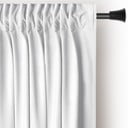 Balts samta daļēji gaismu necaurlaidīgs aizkars 140x270 cm Pleat – Restilo