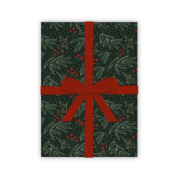 5 dāvanu papīra loksnes eleanor stuart Winter Floral, 50 x 70 cm-image-1