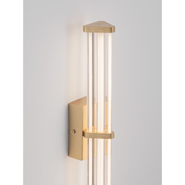 Matētas zelta krāsas metāla LED sienas lampa ar regulējamu spilgtumu Pheme – Nova Luce-image-3