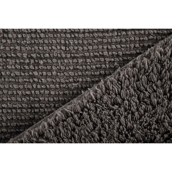 Pelēks kokvilnas vannasistabas paklājs Tiseco Home Studio Luca, 60 x 100 cm-image-1