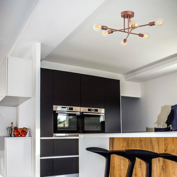 Bronzas krāsas griestu lampa 64x64 cm Flower – Opviq lights-image-1