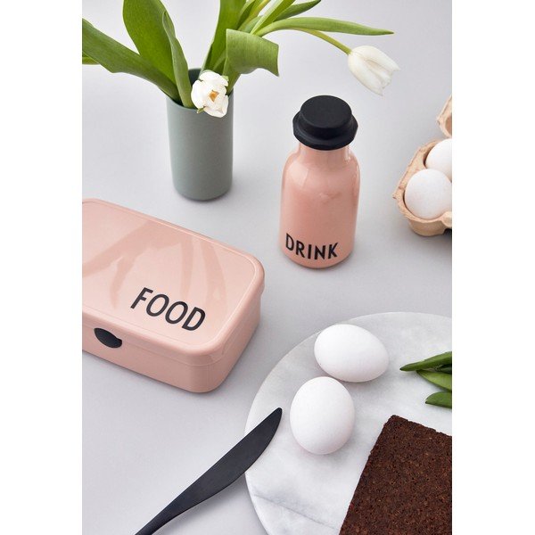 Rozā bērnu pudelīte Design Letters Drink, 330 ml-image-1