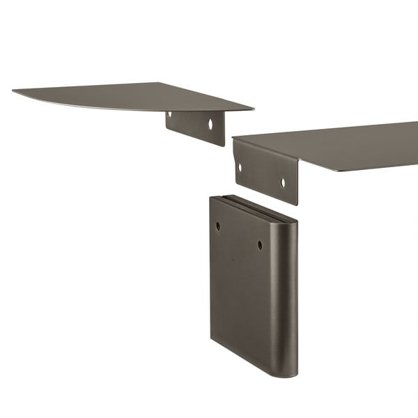 Pelēks tērauda sienas plaukts 80 cm Oru – Blomus-image-4