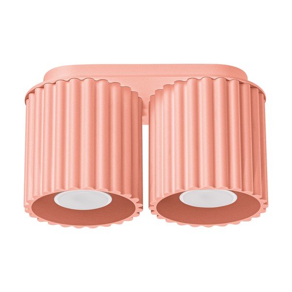 Persiku oranža metāla prožektora tipa lampa 10x21 cm Zora – Sollux