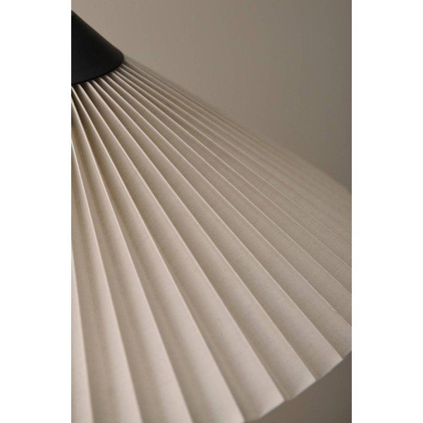 Melna/krēmkrāsas tekstila stāvlampa ar saliekamu konstrukciju (augstums 155 cm) Kate – Ellos Home-image-2