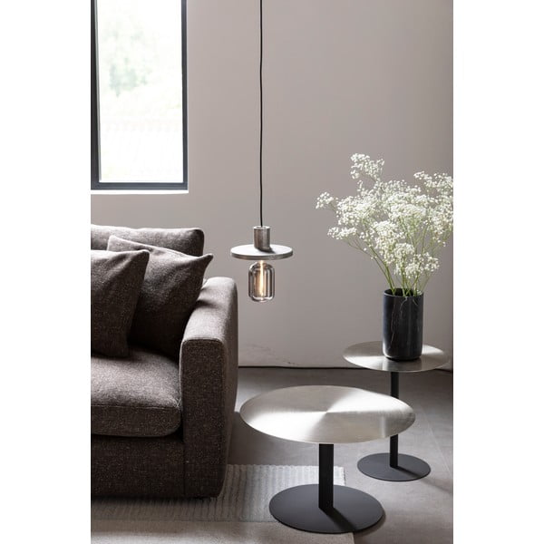 Melns/zelta krāsas metāla apaļš žurnālgaldiņš ø 60 cm Snow – Zuiver-image-4