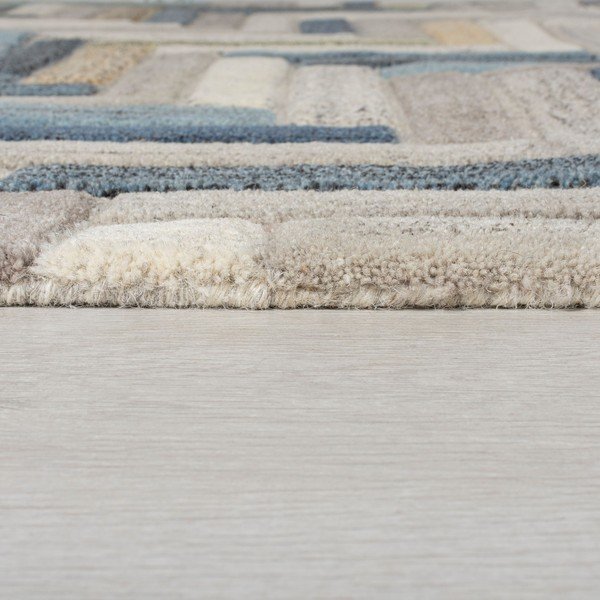 Pelēki zils vilnas paklājs Flair Rugs Russo, 60 x 230 cm-image-3