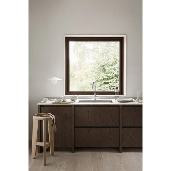 Dabīga toņa ozola masīvkoka bāra taburete (sēdekļa augstums 75 cm) Eli – Blomus-image-1