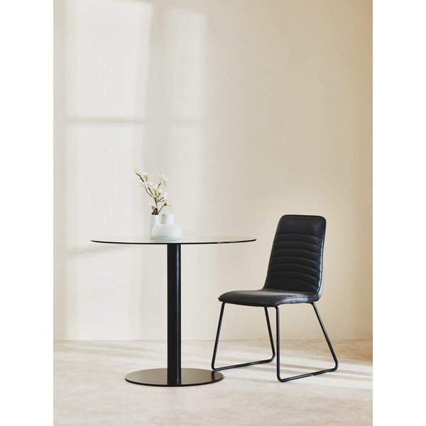 Apaļš ēdamgalds ar stikla galda virsmu ø 90 cm Metropolitan – Premier Housewares-image-1