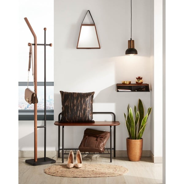 Mēteļu pakaramais ar valriekstu koka imitāciju Kave Home Magali-image-1