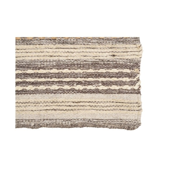 Brūns ar rokām darināts celiņa paklājs no džutas maisījuma 80x180 cm Morena – House Nordic-image-4