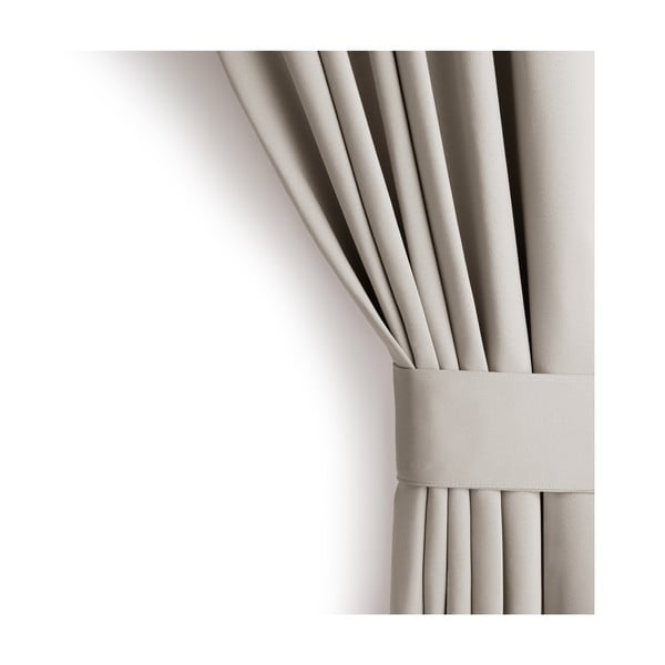 Bēšs daļēji gaismu necaurlaidīgs aizkars 140x245 cm Kierra – Restilo-image-4