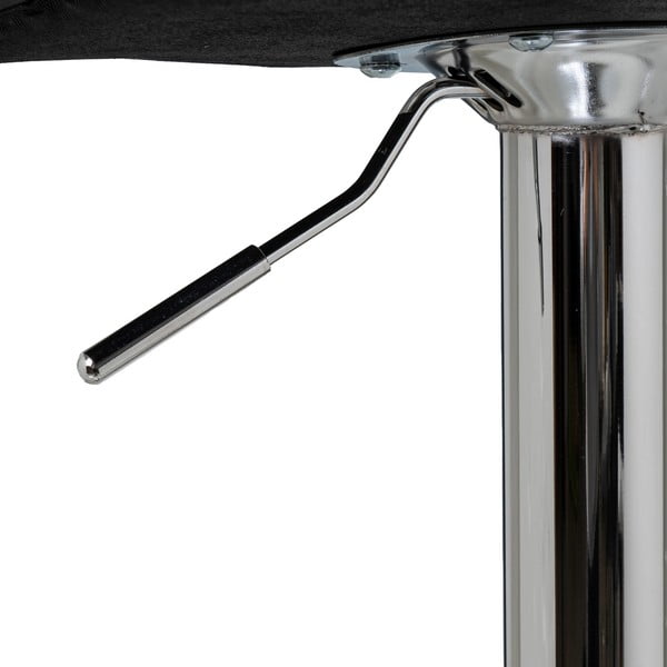 Melni mākslīgās ādas bāra krēsli ar regulējamu augstumu (2 gab.) (sēdekļa augstums 93 cm) – Casa Selección-image-4