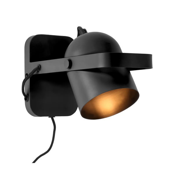 Melna sienas lampa Nesvik – Villa Collection-image-4