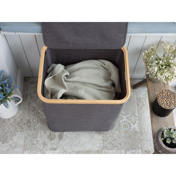 Tekstila veļas grozs 70 l Bamboo – Addis-image-4