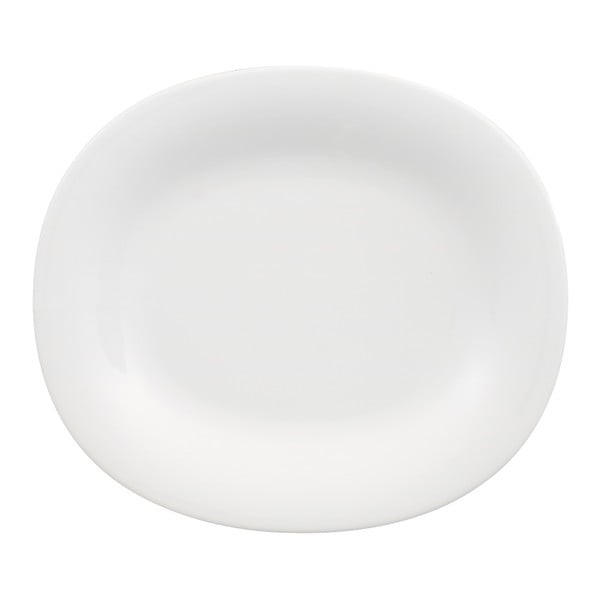 Balts porcelāna deserta šķīvis Villeroy & Boch New Cottage, 23 x 19 cm