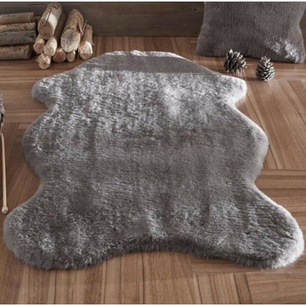 Antracīta pelēka sintētiska kažokāda 60x100 cm Pelush Anthracite – Mila Home-image-1