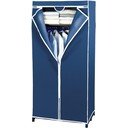 Zils auduma skapis Wenko, 160 x 50 x 75 cm