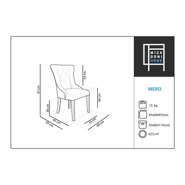 Rozā krēsls Micadoni Home Mero-image-1