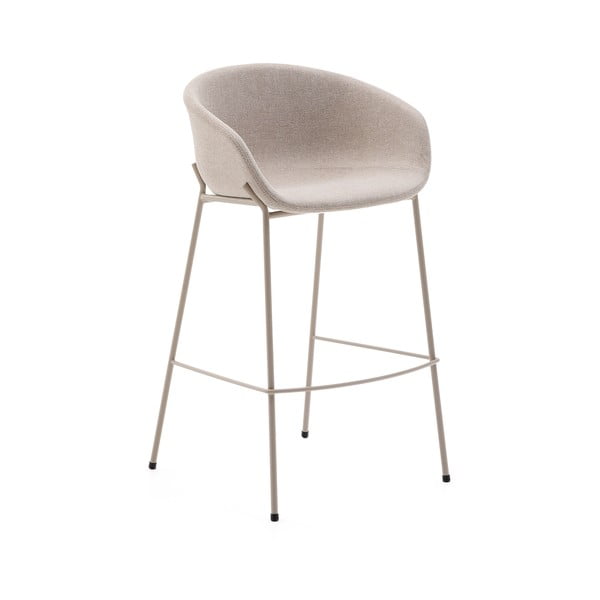 Bēšs bāra krēsls (sēdekļa augstums 75 cm) Yvette – Kave Home