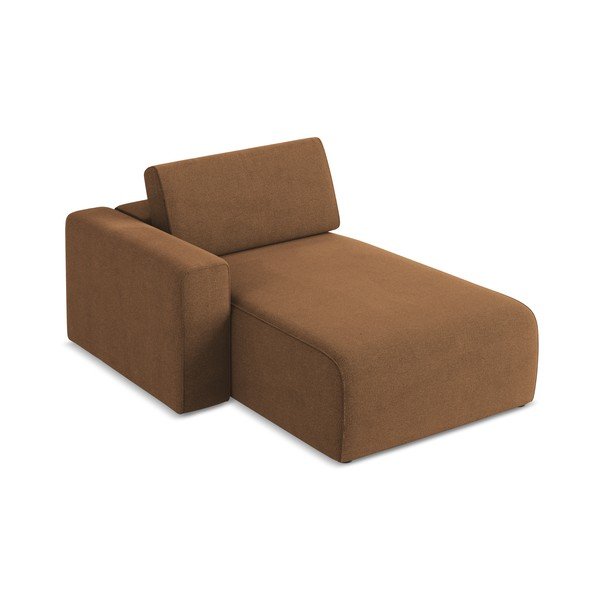 Brūna modulārā dīvāna daļa (ar kreiso stūri) Kalea – Makamii-image-1