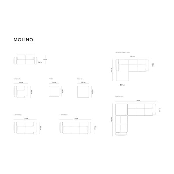 Bēšs pufs no buklē auduma Molino – Micadoni Home-image-3