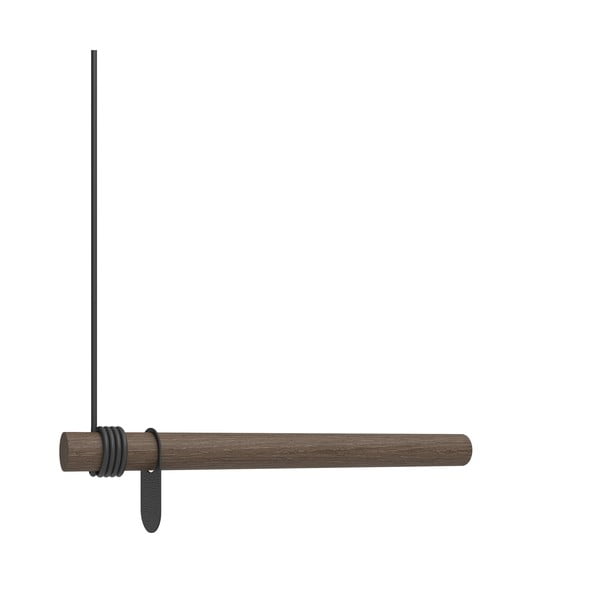 Brūns ozola masīvkoka sienas pakaramais 50 cm Swing – LIND DNA