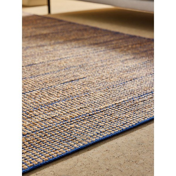Zils ar rokām darināts paklājs no džutas maisījuma 200x290 cm Hurley – MADE-image-2