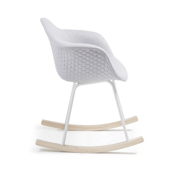 Gaiši pelēks šūpuļkrēsls Kave Home Kenna-image-1