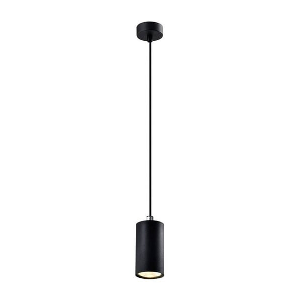 Melna piekaramā lampa ar metāla abažūru ø 7 cm Tubo – Candellux Lighting
