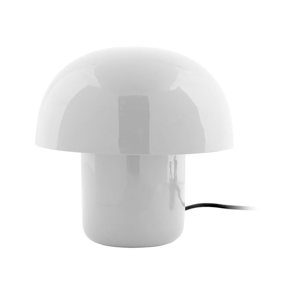 Balta galda lampa ar metāla abažūru (augstums 20 cm) Fat Mushroom – Leitmotiv