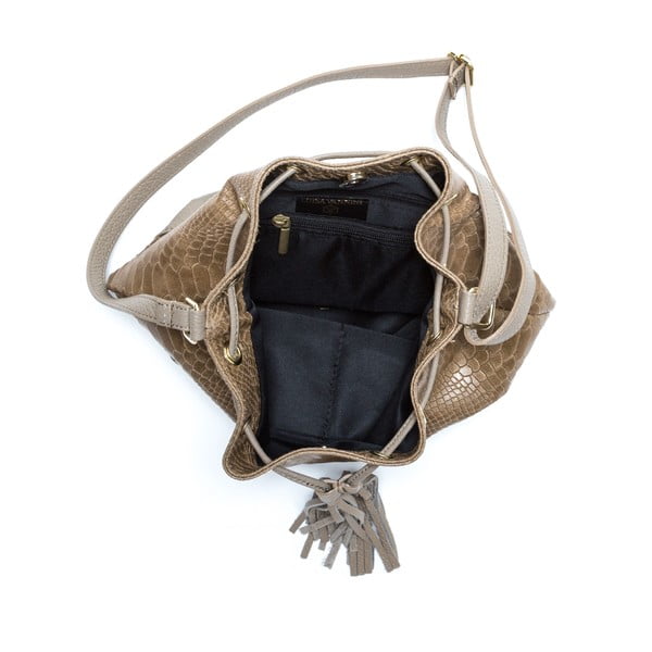 Pelēki brūna ādas somiņa Isabella Rhea Paolina-image-3