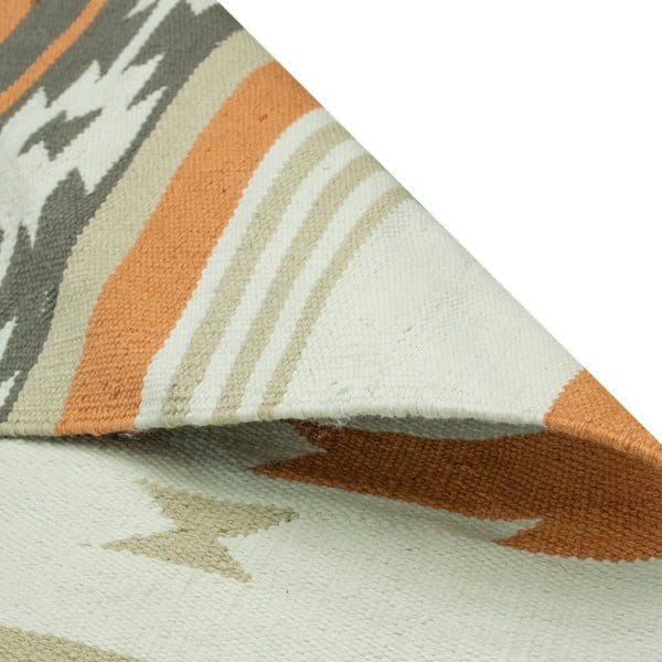 Divpusējs āra paklājs no pārstrādātas plastmasas Green Decore Aztec, 90 x 150 cm-image-3