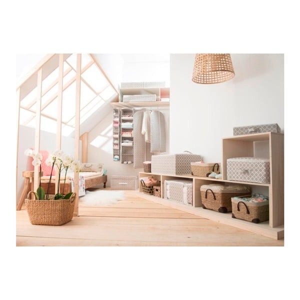 Bēšs piekaramais organizators ar 9 nodalījumiem Compactor, platums 15 cm-image-3