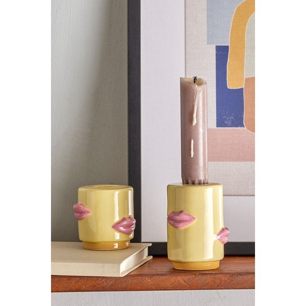 Akmensmasas svečturi (2 gab.) Sassy – Bloomingville-image-1