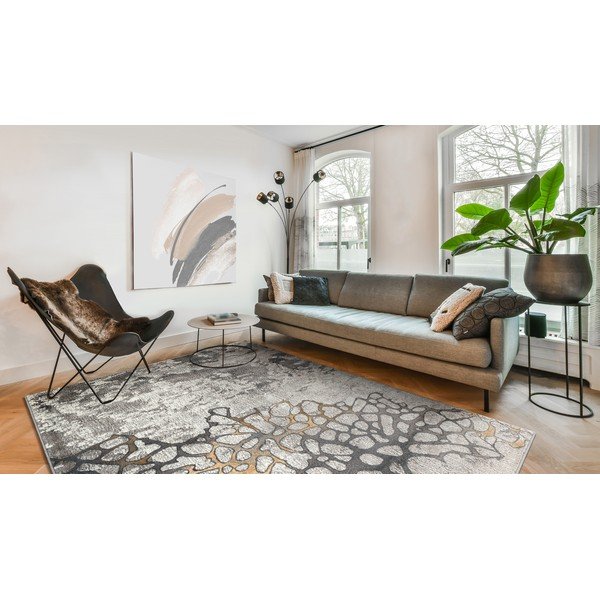 Pelēks/pelēkbrūns paklājs 200x280 cm Folgen – FD-image-2