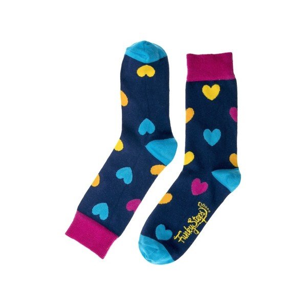 Krāsainas zeķes Funky Steps Love, 35. - 39. izmērs