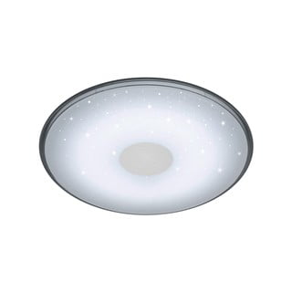 Balts apaļš LED griestu gaismeklis ar tālvadības pulti Trio Shogun, diametrs 42,5 cm